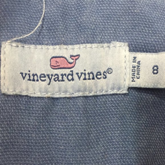 Vineyard Vines Blue Utility ROMPER (Size 8) - Picture 2 of 3